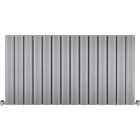 Resim 600 x 1115mm Yüksek Isı Kapasiteli Dekoratif Amber Yatay Aluminyum Gümüş Gri Radyatör 