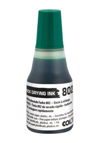 Resim Colop 802 25ml Çabuk Kuruyan Mürekkep Yeşil Siyah 
