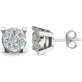 Resim 0.72 Ct. Modern Tasarım Coronet Tektaş Küpe 