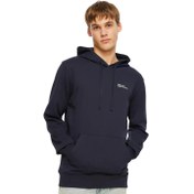 Resim JACK WOLFSKIN ERKEK SWEATSHIRT Tommy Hoody Lacivert Kapüşonlu 