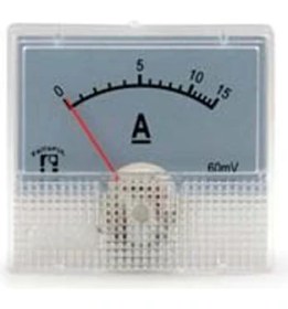 Resim Ampermetre 48X45MM (Ekran 44X25MM) 15A Dc 