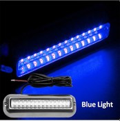 Resim Jeemson 316 Paslanmaz Çelik 42 Led Denizaltı Işığı, Ip68 Su Geçirmez, 10-30vdc, 90 Görüş Açısı, Mavi Işık, 8.4w, 643lm 