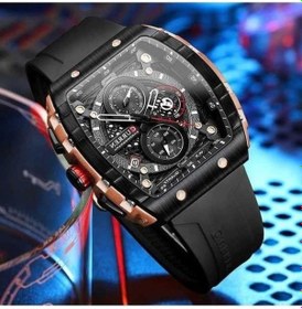 Resim Prestigegoods Erkek Kol Saati Curren 8442 - Turuncu Kahverengi - 47mm Kasa - Su Geçirmez 3atm - Japon Kuvars Hareket Kahverengi 