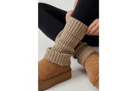 Resim Uncia Outdoors Premium Kışlık Kalın Örgü Triko Tozluk Çorap %100 Akrilik Leg Warmer Ayak Isıtıcı 