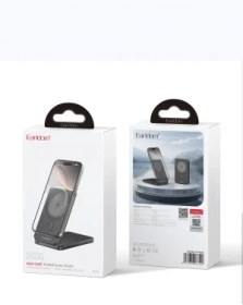 Resim EARLDOM PD58 5.000 mAh 20W Kablosuz Şarj ve 20W Type-C Çıkışlı PD Hızlı Şarj ve Standlı Powerbank - Siyah 
