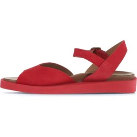 Resim Bueno Shoes Kırmızı Alf Süet Kadın Düz Sandalet 01WA5403 01WA5403 