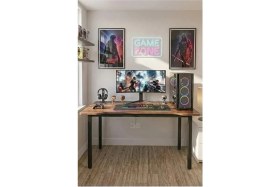Resim RetoDesign 120 Çam Oyun Çalışma Masası Gaming Masa Ofis Masası 9121 