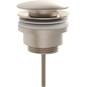 Resim VitrA Origin A4514834 Yuvarlak Lavabo Süzgeci, Universal, Sabit, Fırçalı Nikel 