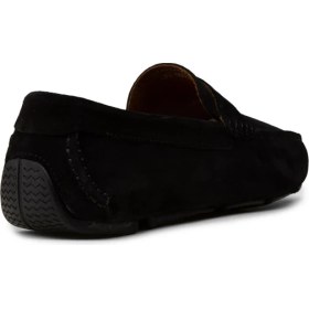 Resim Deery Erkek Hakiki Süet Siyah Penny Loafer - E0920MSYHC02 