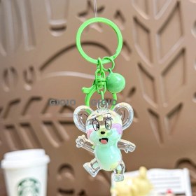 Resim Silver1 Iyi Şanslar Bebek Sevimli Karikatür Peluş Bebek Çanta Kolye Kız Öğrenci Bebek Asılı Anahtar (Yurt Dışından) 