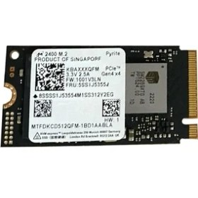 Resim Micron MTFDKCD512QFM-1BD1AABLA 2400 Pcı-Express 4.0 512 GB SSD 2242 
