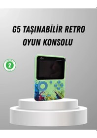 Resim Bfs 500 Oyunlu G5 Retro Mini Oyun Konsolu 3 İnç Ekran Ve Av Tv Desteği 