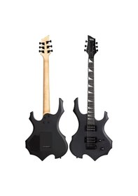 Resim Midex Force Masif Ağaç Üst Seviye Elektro Gitar H-H Profesyonel Full Set Aksesuarlı 