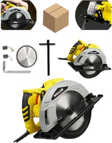 Resim Pro Müller Alman 3200 Bakır Sargı Çelik Şanzıman Profesyonel Daire Testere Sunta Kesme Makinesi 