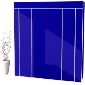 Resim RUSTİKEVDECORART Çift Yandan Raflı Çok Amaçlı Bez Dolap Süper Ürün Gardırop Elbise Ayakkabı Dolabı Bez Dolap 