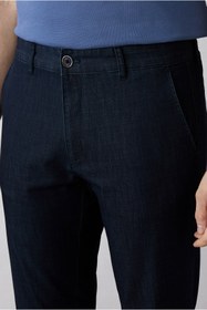 Resim Kiğılı Regular Fit Standart Kesim Desenli Yandan Cep Kanvas / Chino Pantolon 