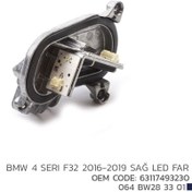 Resim Bmw 4 Seri F32 2016-2019 Sağ Led Modül 63117493230 