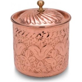 Resim Turna Bakır Safran Baharatlık 4 No El İşleme Kırmızı Turna0009-1 Bakır 