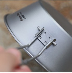 Resim Ankatek Doorslay Titanyum Kase - 300/450ml. Hafif Kamp & Outdoor Yemek Kabı, Hacim İşaretli. Metalik METALİK 