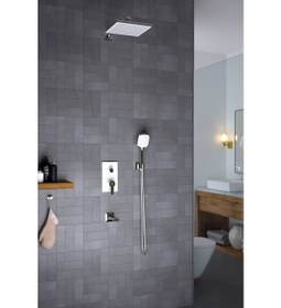Resim Teska Ciera Siyah Camlı Ankastre Üç Yönlü Banyo Batarya Seti 