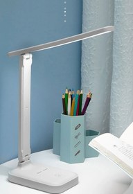 Resim Badem10 2 Adet Şarjlı Led Masa Üstü Lambası 3 Renk Dokunmatik Çocuk Ders Kitap Çalışma Okuma Işığı Gece 9w 