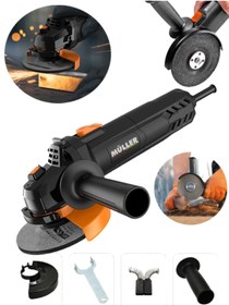 Resim Pro Müller Alman Technology 4500 Watt Çelik Şanzuman Bakır Sargılı Avuç İçi Taşlama Ve Demir Kesme Makinesi 