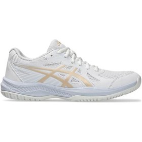 Resim Asics 1072a107-103 Upcourt 6 Kadın Voleybol Ayakkabısı Beyaz 