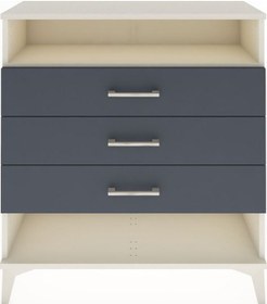 Resim Arges Şifonyer Tek Raflı 3 Çekmeceli 88x30x96 Aytaşı-antrasit Aytaşı 