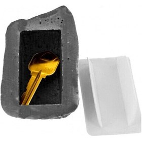 Resim Kosona Ev İçin Su Boyası Taş Desenli Gizli Anahtar Kutusu - Kreatif Reçine Materyal - Güvenli Saklama Ve Dekoratif Kullanım 