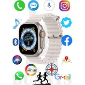 Resim Tekno Trust Gümüş Iphone 11 Pro Max Uyumlu Akıllı Saat Watch 8 Ultra 49MM Konuşma Özellikli Amoled Ekran 300-40 