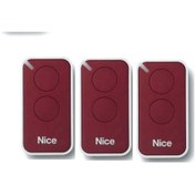 Resim NİCE Era Inti 2 Kanallı Otomatik Kapı Kumandası - KIRMIZI (3 ADET) 