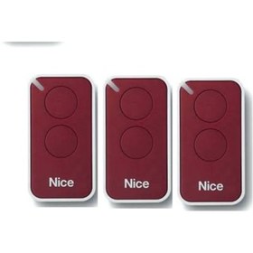 Resim NİCE Era Inti 2 Kanallı Otomatik Kapı Kumandası - KIRMIZI (3 ADET) 