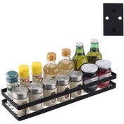 Resim Paslanmaz Çelik Duvara Monte Mutfak Rafı Asma Baharatlık 