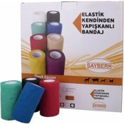 Resim Sayberk Elastik Bandaj Yapışkanlı Mavi Renkli 30 Adet 