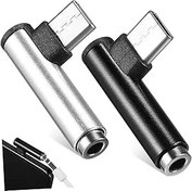 Resim Gadpiparty Mini Ses Dönüştürücü Usb C - Aux Adaptörü Kolay Erişim Için Sağ Açı Tasarımı 