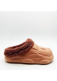 Resim Ultra Yumuşak İçi Yünlü Unisex Kaliteli Ev Terliği Somon 