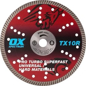 Resim Ox Tools Spectrum Superior TX10R-230/22 OX-TX10R Spectrum Superior Turbo Elmas Bıçak, 230/22,23 Mm, Kırmızı 
