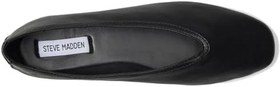 Resim Steve Madden Kadın Leni Bale Düz, Siyah Deri, 38-39 EU 