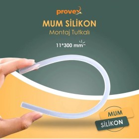 Resim Provex Mum Silikon Kalın (11 mm 30 Cm) 1 kg 30 Adet 