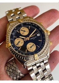Resim Breitling Chronomat 40mm Altın Çelik Kordon Erkek Kol Saati B1304 