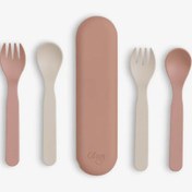 Resim Citron Bio-Based 2'li Çatal Kaşık Takımı ve Kutusu - Pink/Cream 1196960 
