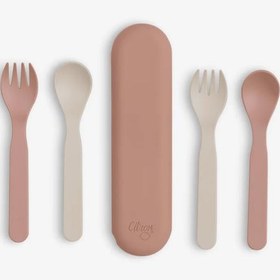 Resim Citron Bio-Based 2'li Çatal Kaşık Takımı ve Kutusu - Pink/Cream 1196960 