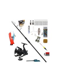 Resim Xt1 Tele 360cm 3.00lbs Quick Runshift 6000 Fs Profesyonel Sazan Kıyı Olta Takımı Seti 
