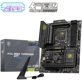 Resim MSI MAG B860 TOMAHAWK WIFI 9200 MHz (OC) DDR5 Soket LGA1851 M.2 HDMI DP Thunderbolt ATX Anakart 
