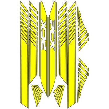 Yamaha Mt-07 Neon Sarı Takım Sticker Modeli 2