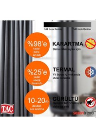 Resim Perdecix Blackout Karartma Fon Perde 9 Renk Pilesiz - Curtain 