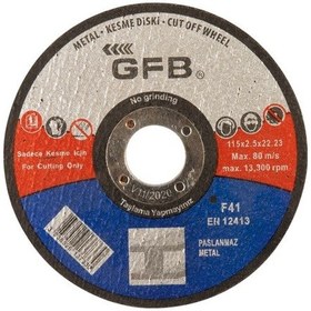 Resim Gfb 2355 Metal 115x2,5x22,23 Mm Kesici Taş 25 Adet 