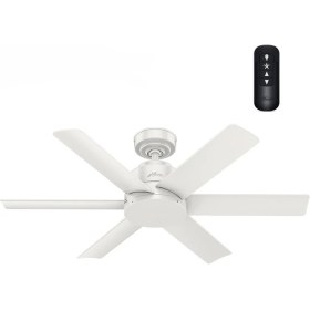 Resim Kennicott Taze Beyaz - 112 Cm. Uzaktan Kumandalı Nemli Dış Mekan Tavan Vantilatörü 