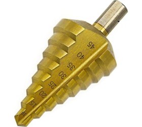 Resim 10-45MM Titanyum Kaplama Metrik Adım Matkap Spiral Flüt Hss Çelik 