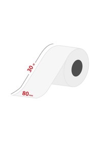 Resim 80MM X 30M Yazar Kasa Termal Rulo 10'Lu Paket 